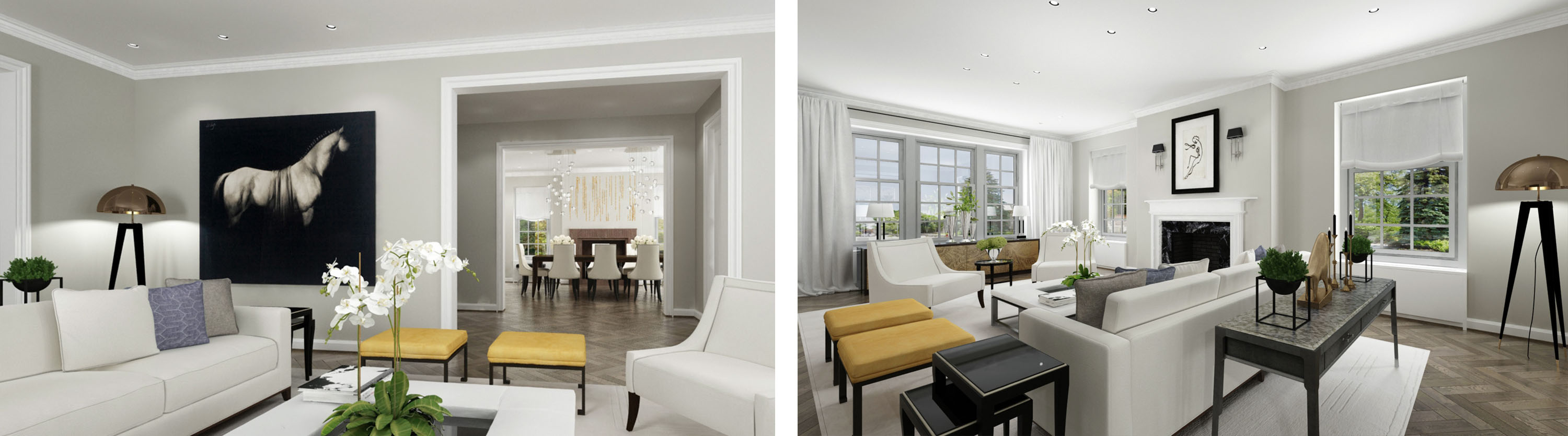 Dimitra Chrona 1291 Redpath Crescent Historic Residence in Montreal schema design redpath crescent westmount montreal interior design 3d visualization 8