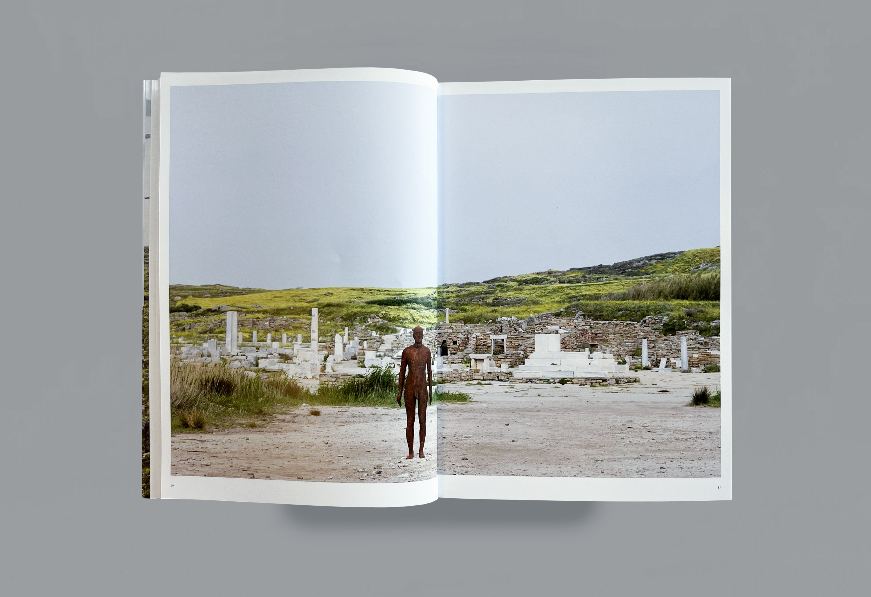 Dimitra Chrona ANTONY GORMLEY Sight Catalogue schema design NEON Sight Antony Gormley Delos Hellenic Ministry Culture exhibition catalogue 6