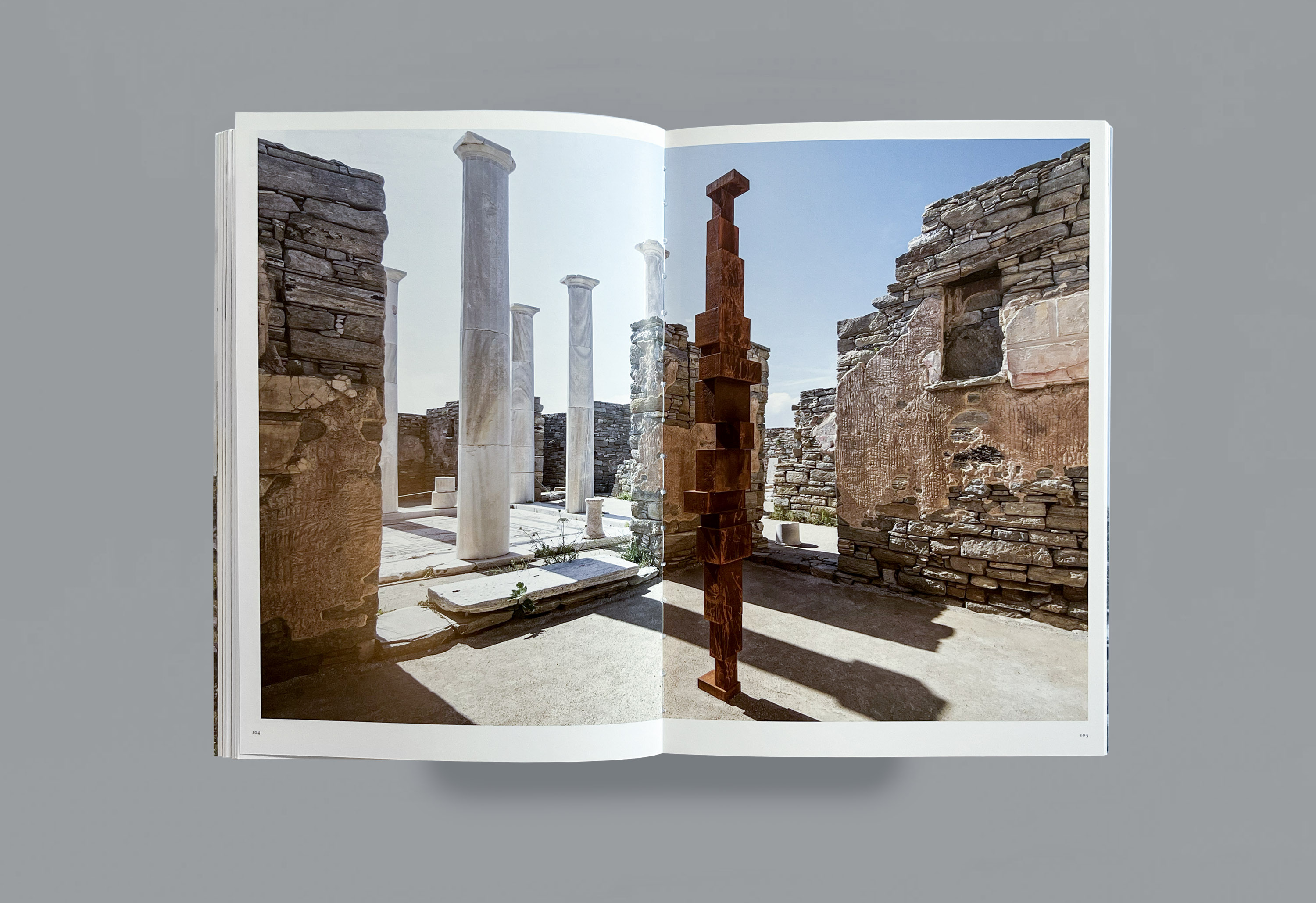 Dimitra Chrona ANTONY GORMLEY Sight Catalogue schema design NEON Sight Antony Gormley Delos Hellenic Ministry Culture exhibition catalogue 9