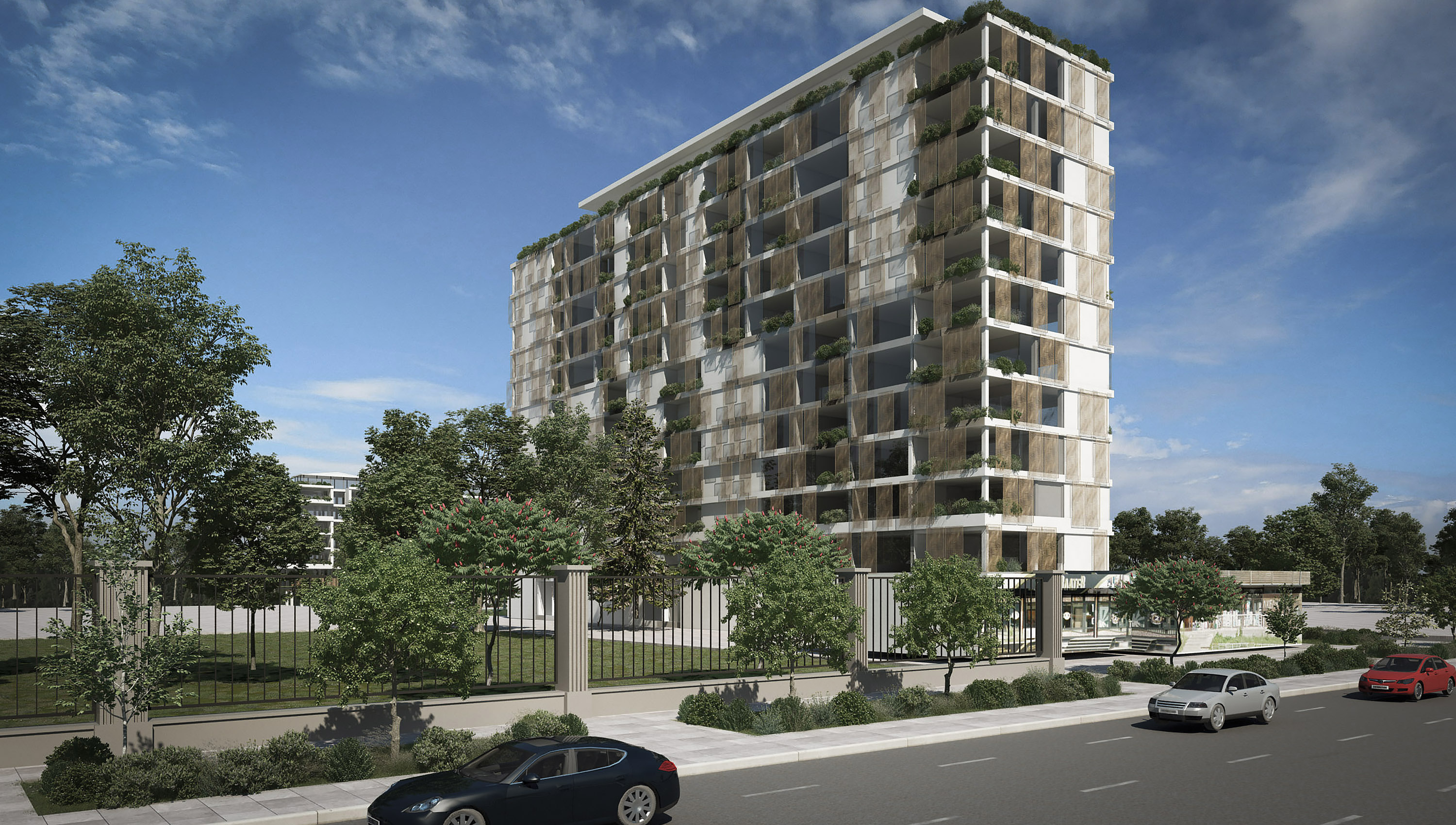 Dimitra Chrona Apartment Complex in Sofia Bulgaria schema design apartment complex sofia bulgaria 3D architectural Visualization 1