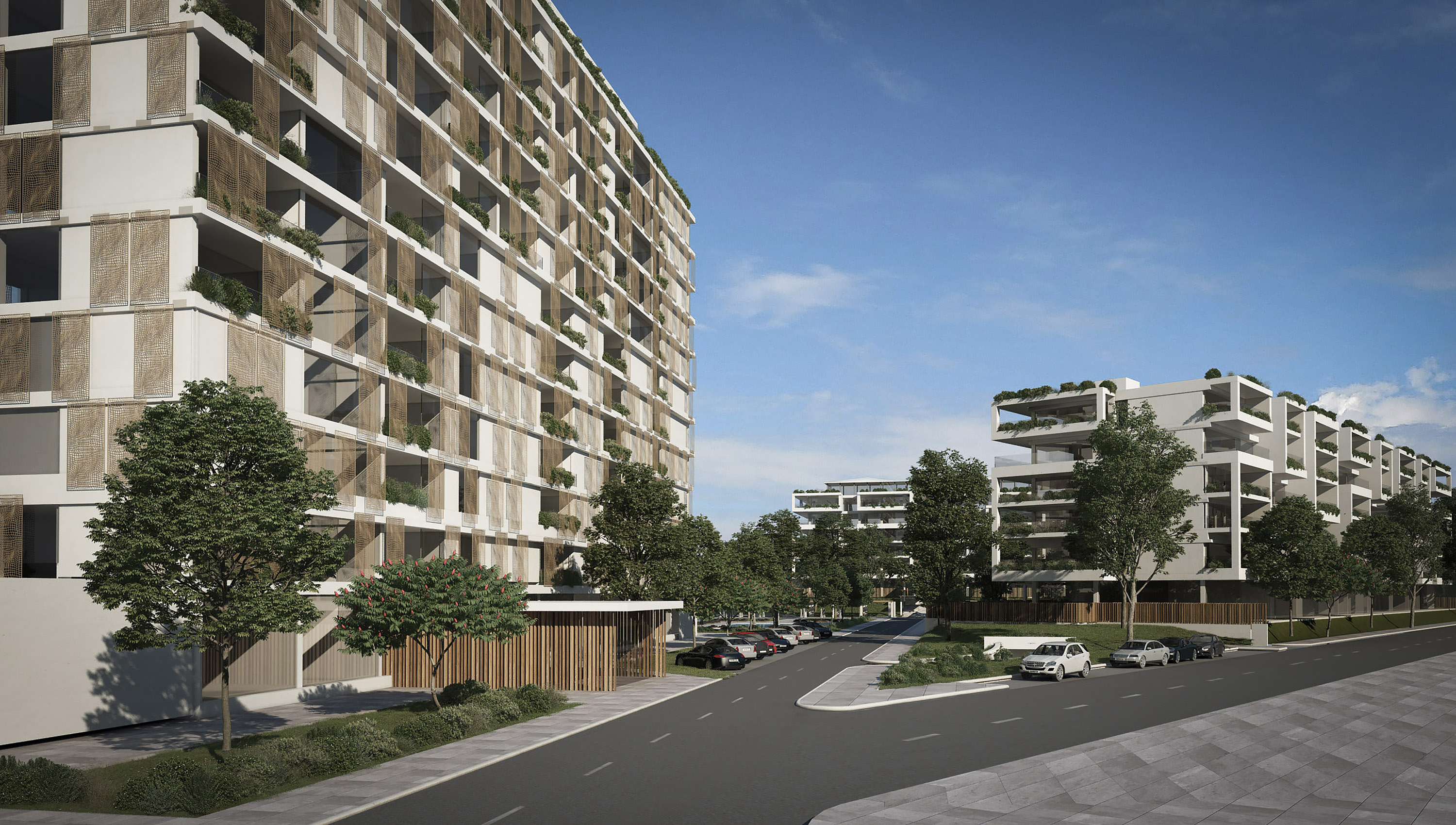 Dimitra Chrona Apartment Complex in Sofia Bulgaria schema design apartment complex sofia bulgaria 3D architectural Visualization 2