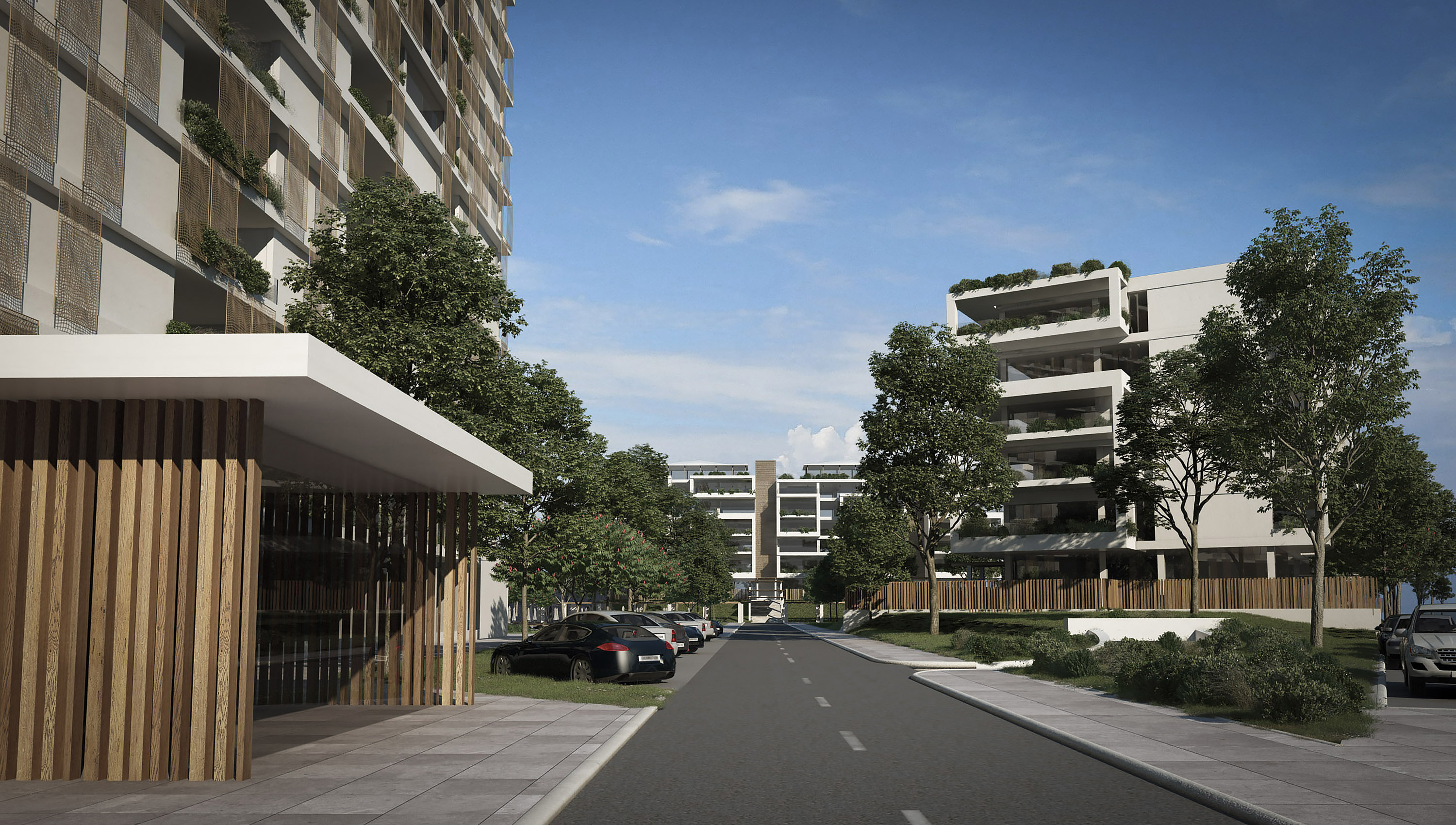 Dimitra Chrona Apartment Complex in Sofia Bulgaria schema design apartment complex sofia bulgaria 3D architectural Visualization 3