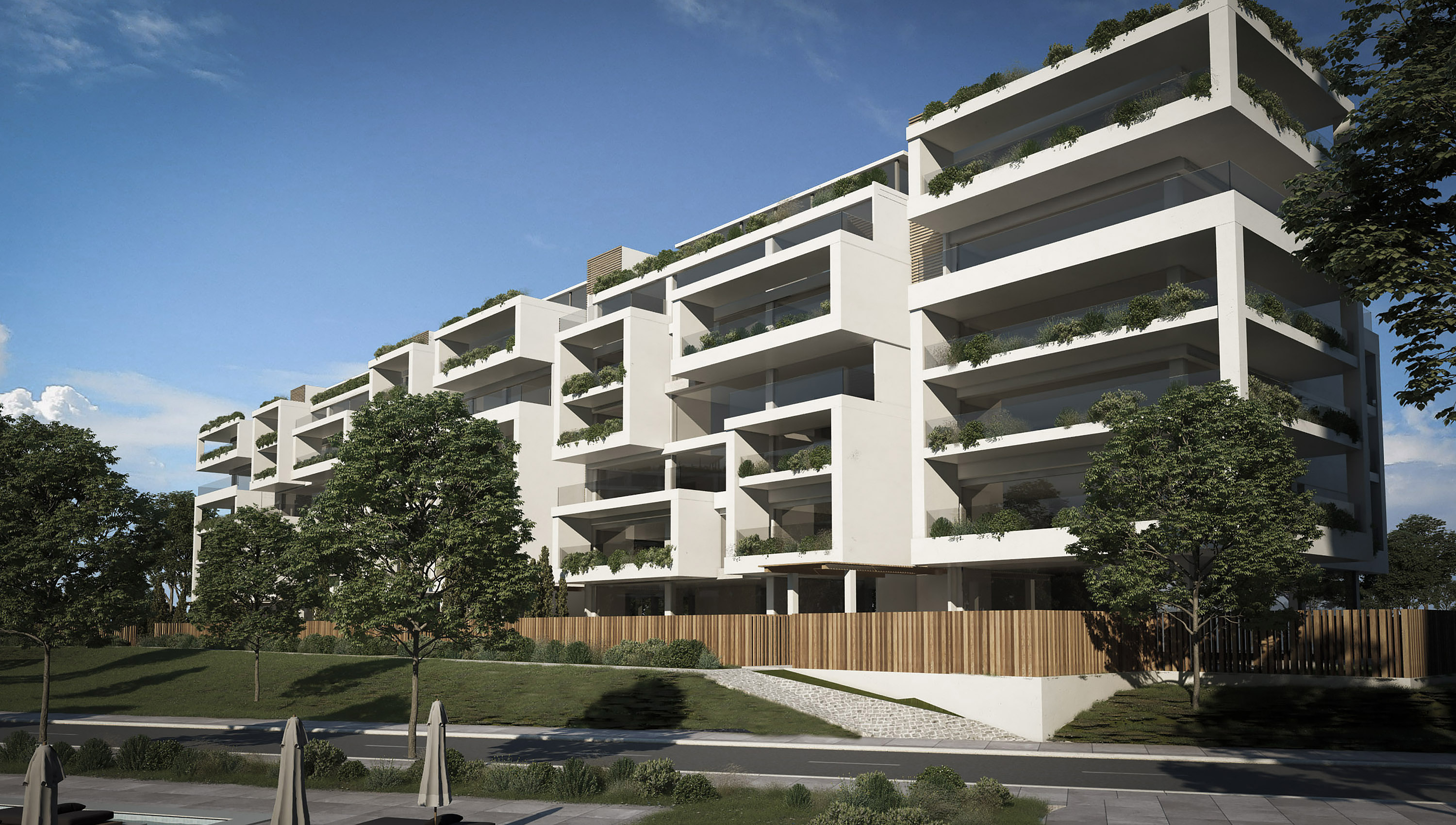 Dimitra Chrona Apartment Complex in Sofia Bulgaria schema design apartment complex sofia bulgaria 3D architectural Visualization 4