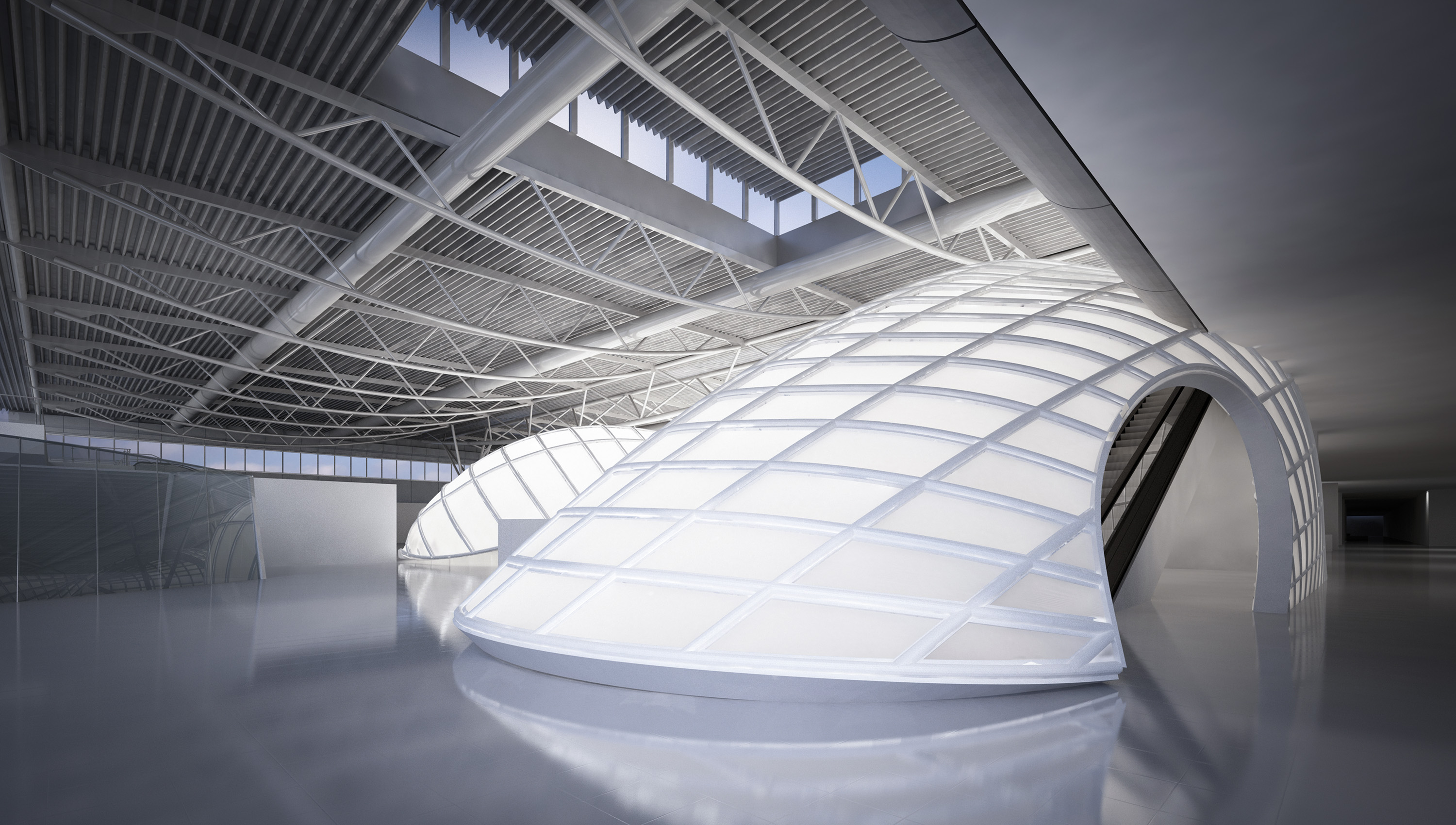 Dimitra Chrona Athens International Airport Eleftherios Venizelos schema design athens international airport eleftherios venizelos aia 3D architectural Visualization 4