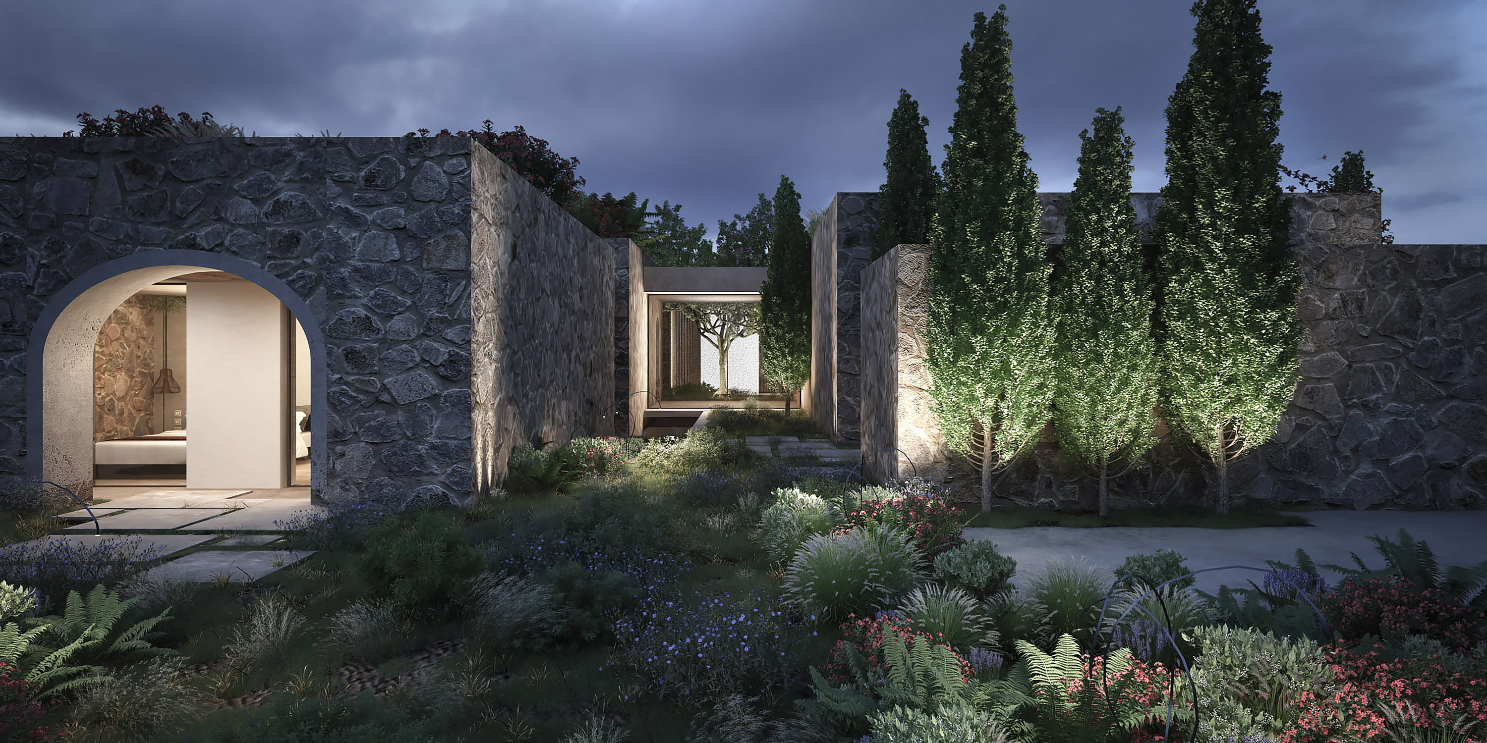 Dimitra Chrona Costa Navarino Dunes schema design costa navarino dunes 3D architectural Visualization 3