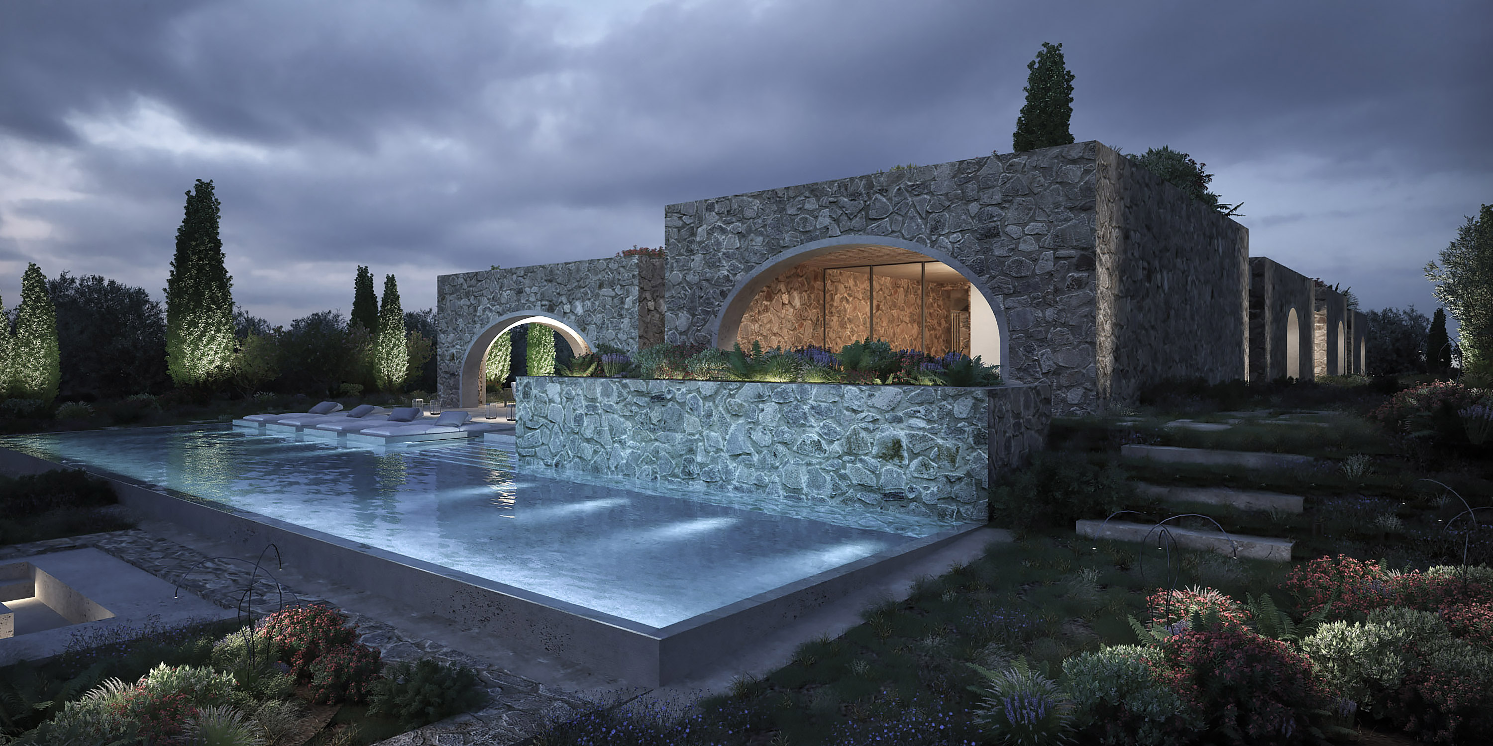 Dimitra Chrona Costa Navarino Dunes schema design costa navarino dunes 3D architectural Visualization 6