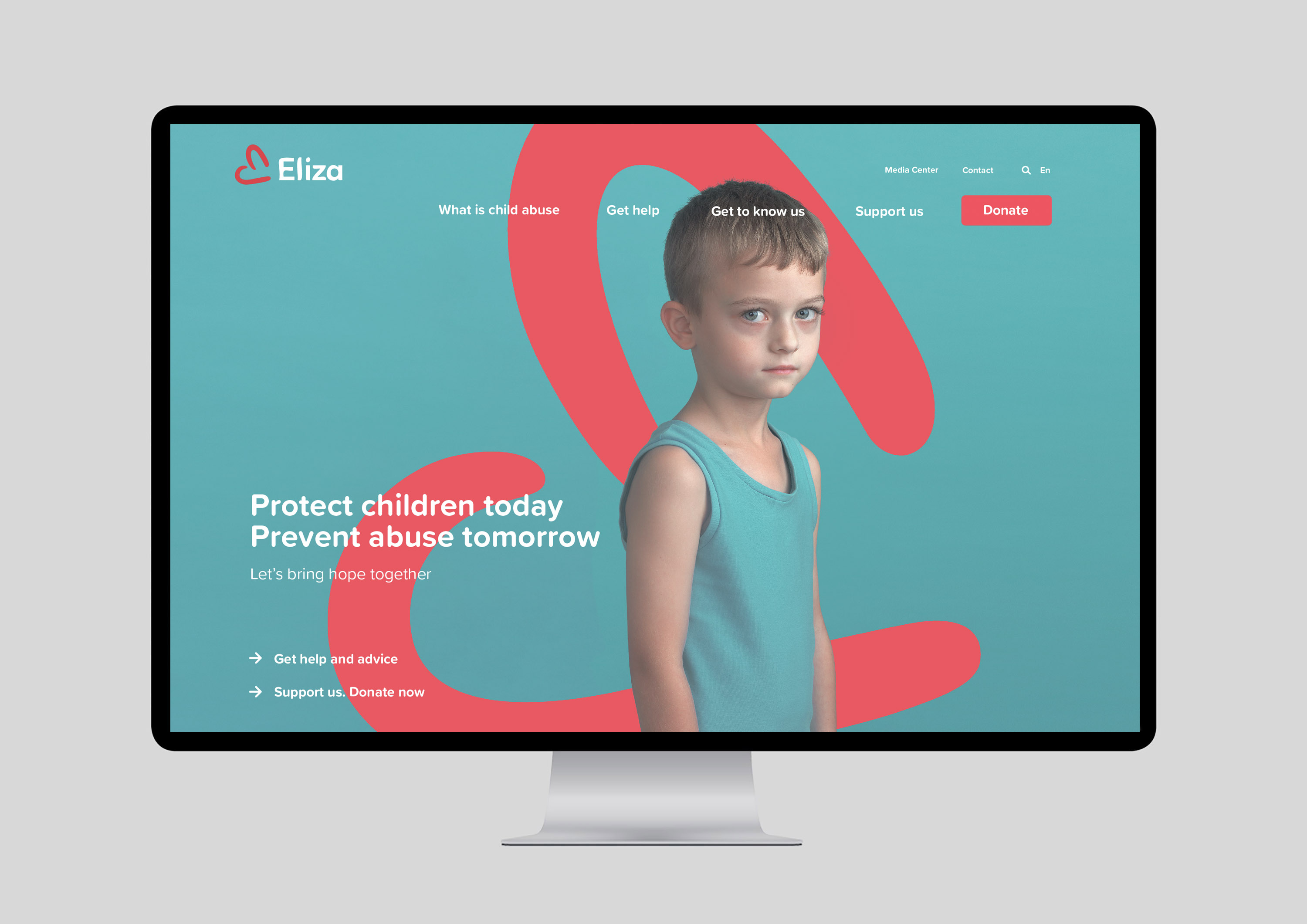 Dimitra Chrona ELIZA Society Website schema design eliza prevention child abuse digital website 1