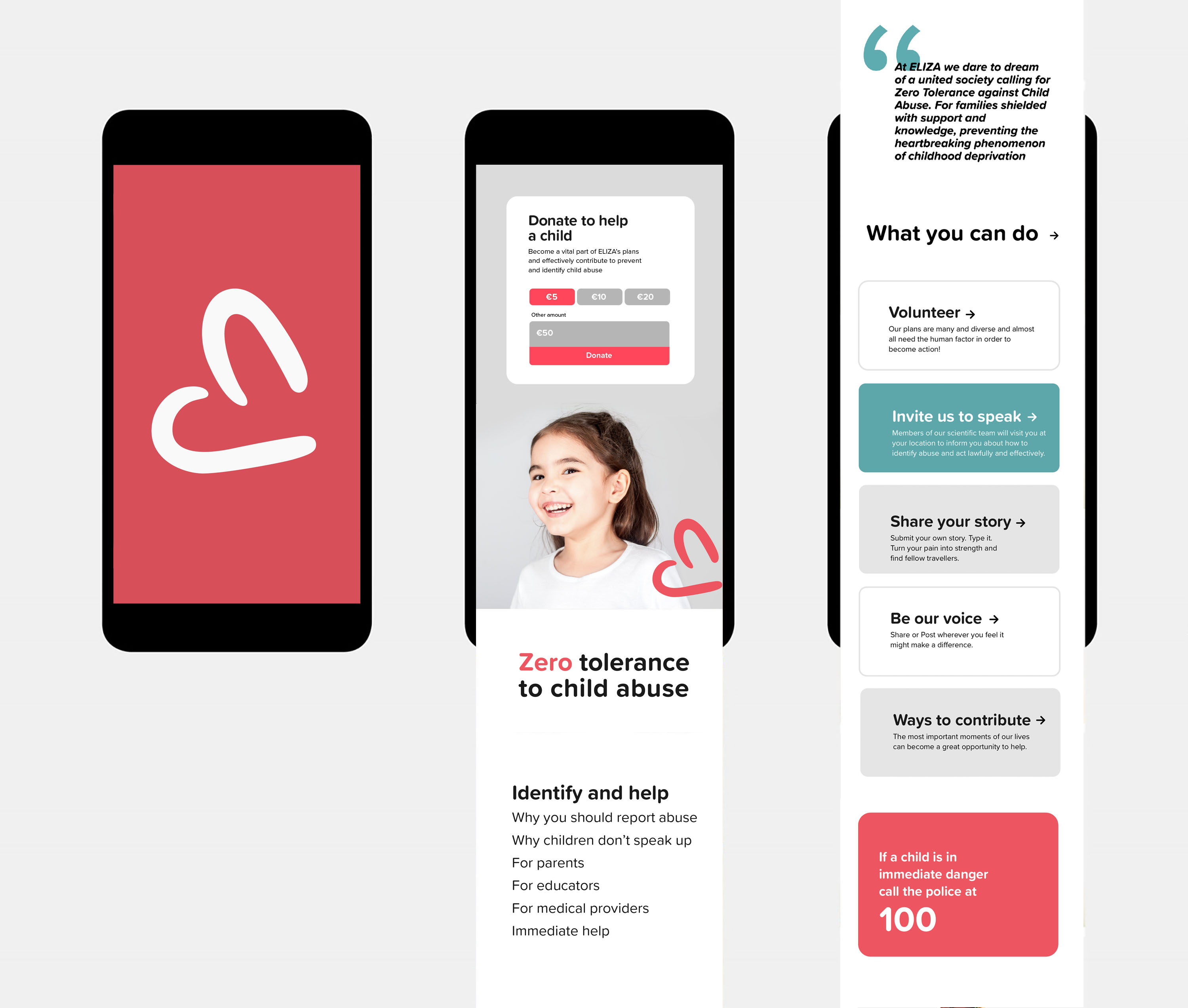 Dimitra Chrona ELIZA Society Website schema design eliza prevention child abuse digital website 2