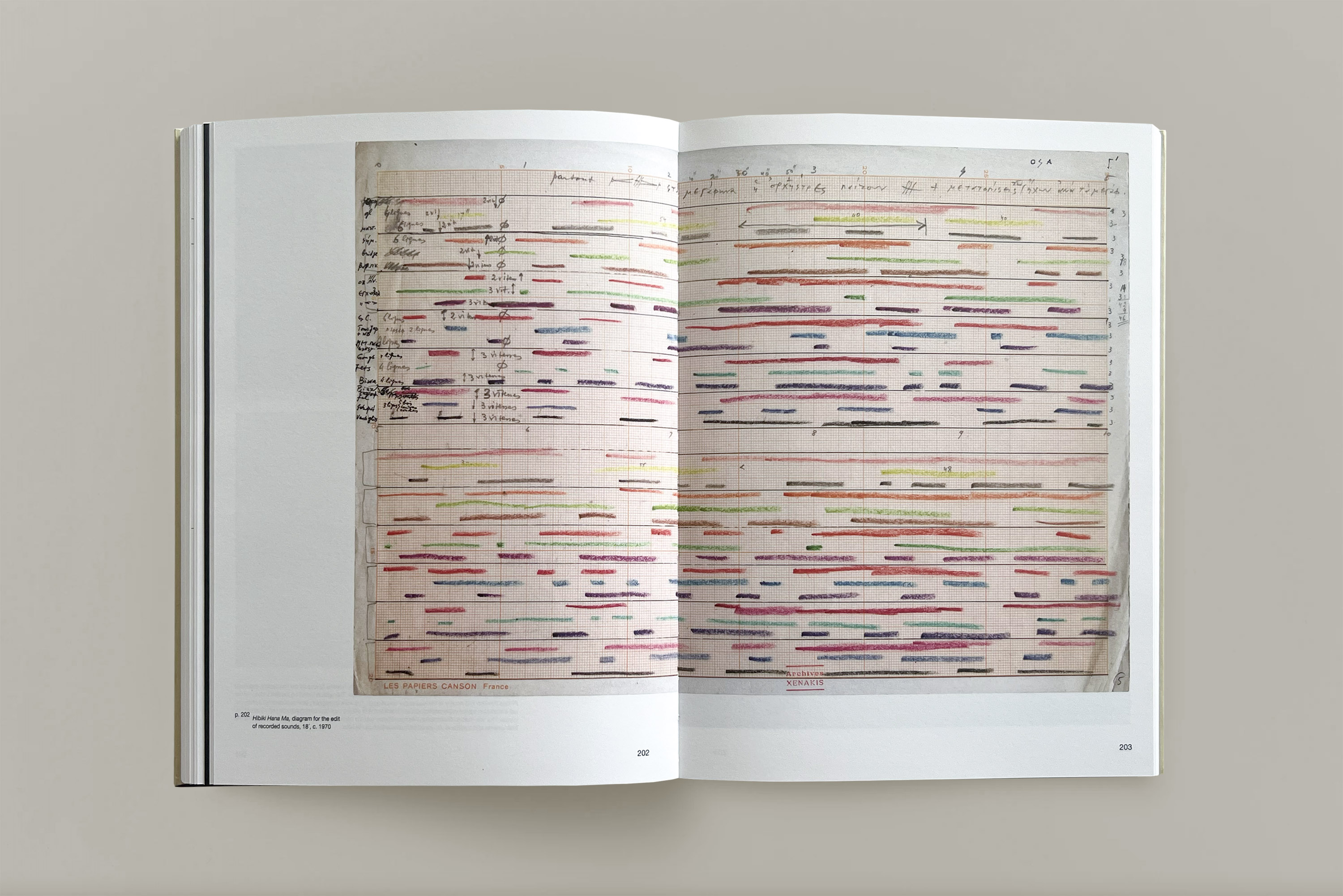 Dimitra Chrona Iannis Xenakis exhibition catalogue schema design EMST Museum of Contemporary Art Athens Iannis Xenakis Sonic Odysseys Philharmonie de Paris exhibition catalogue12