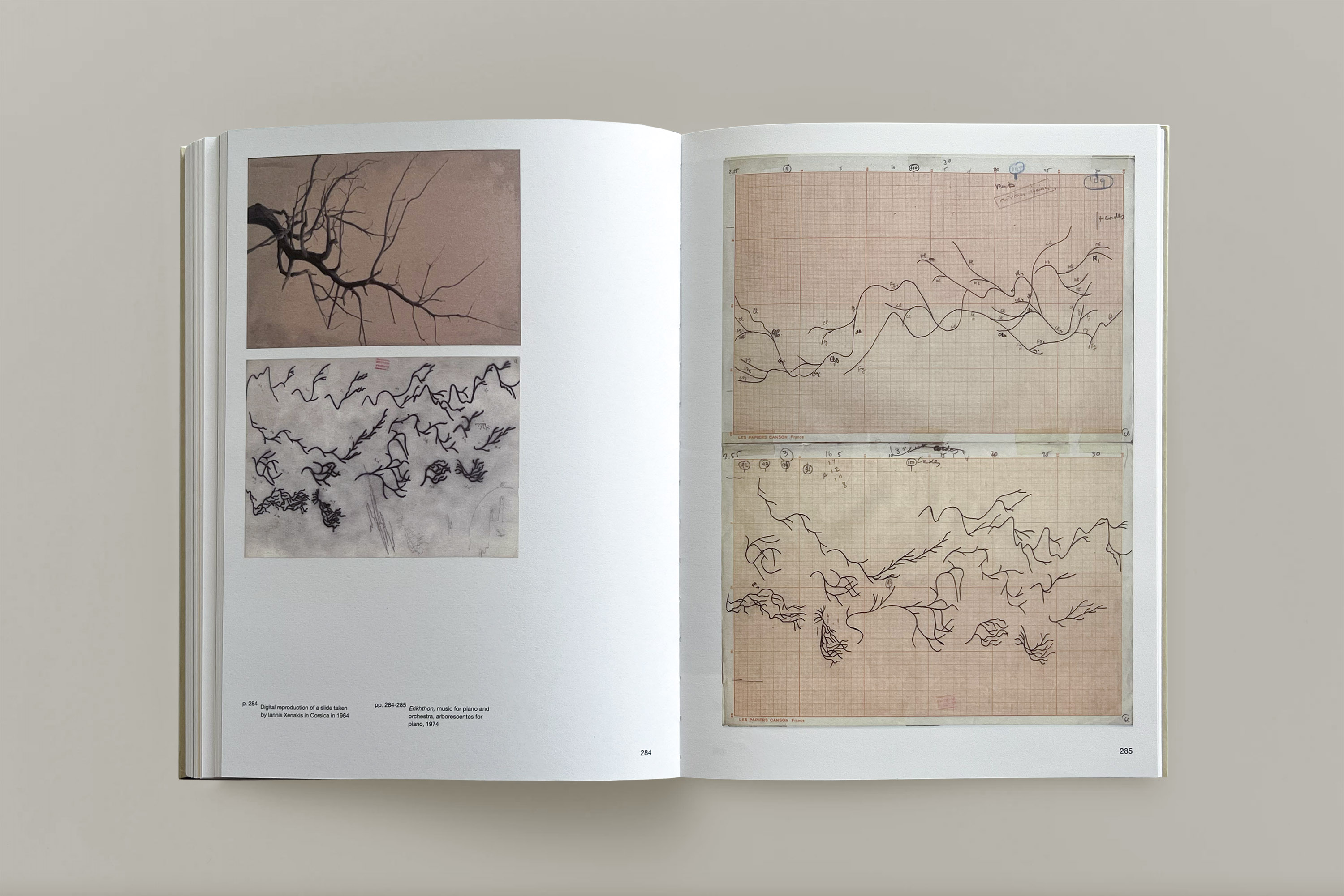 Dimitra Chrona Iannis Xenakis exhibition catalogue schema design EMST Museum of Contemporary Art Athens Iannis Xenakis Sonic Odysseys Philharmonie de Paris exhibition catalogue13