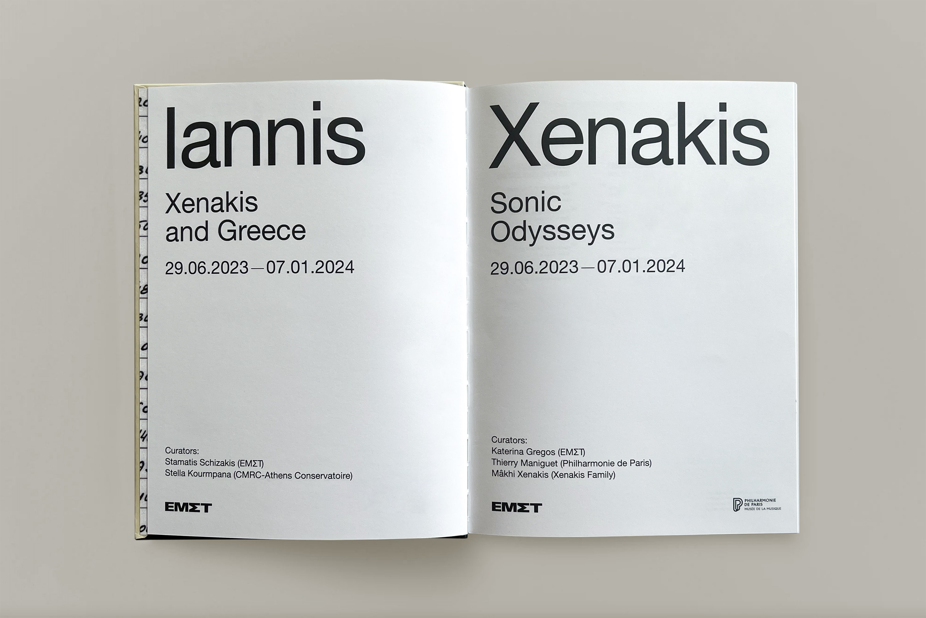Dimitra Chrona Iannis Xenakis exhibition catalogue schema design EMST Museum of Contemporary Art Athens Iannis Xenakis Sonic Odysseys Philharmonie de Paris exhibition catalogue3