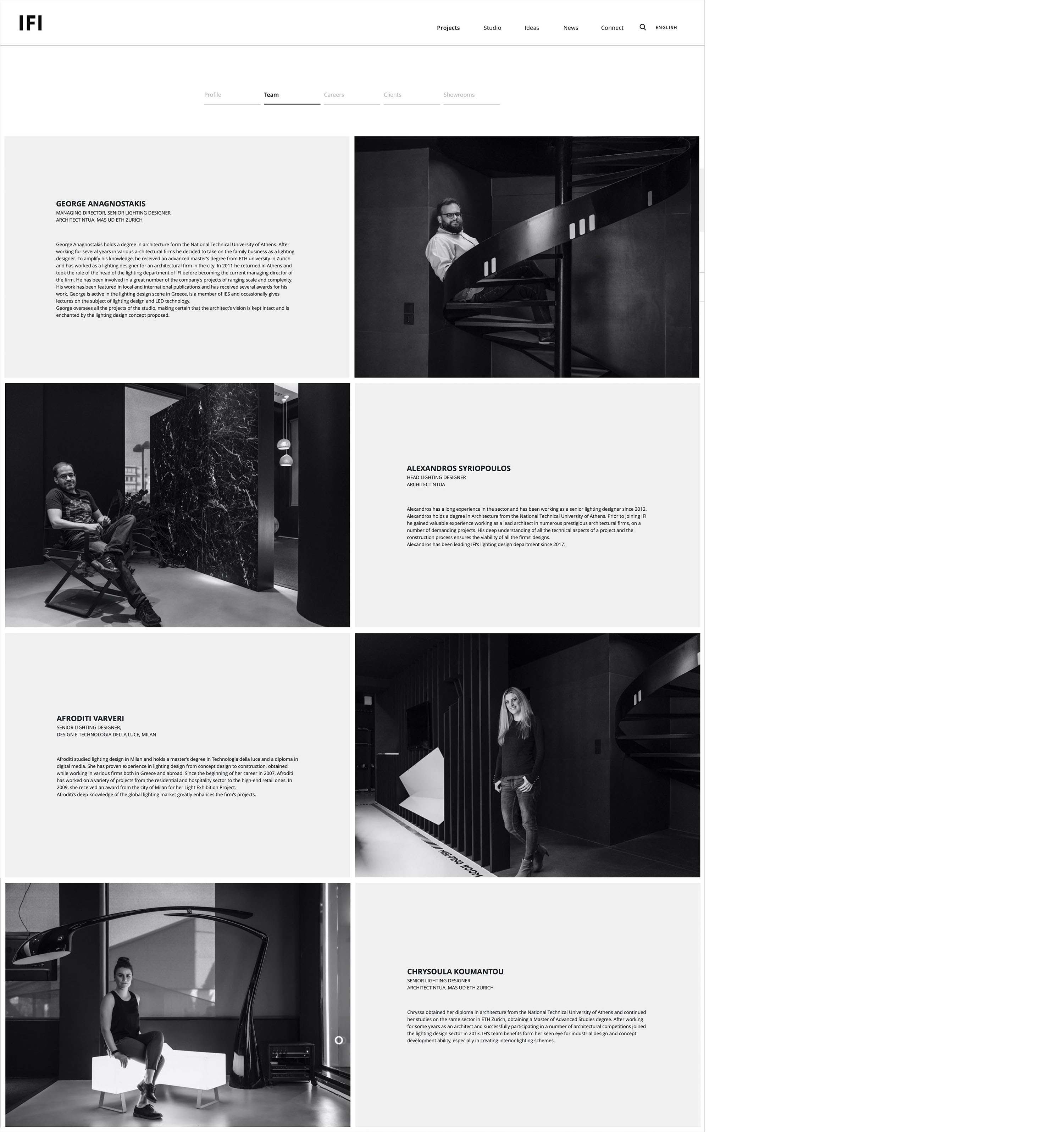 Dimitra Chrona IFI Lighting Digital schema design ifi lighting digital website 12