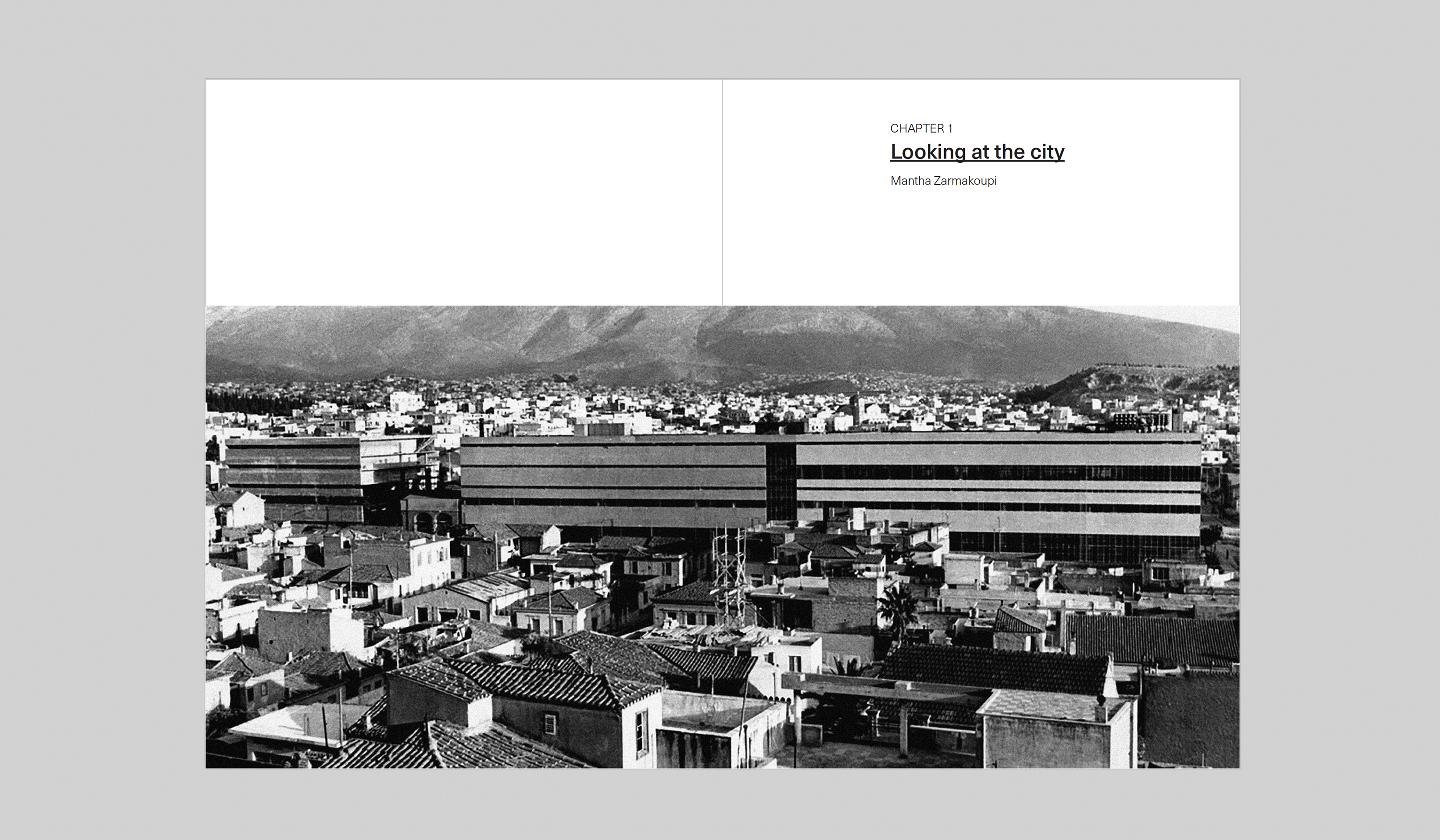 Dimitra Chrona LOOKING AT THE CITY schema design Mantha Zarmakoupi Looking at the City Book publication 3