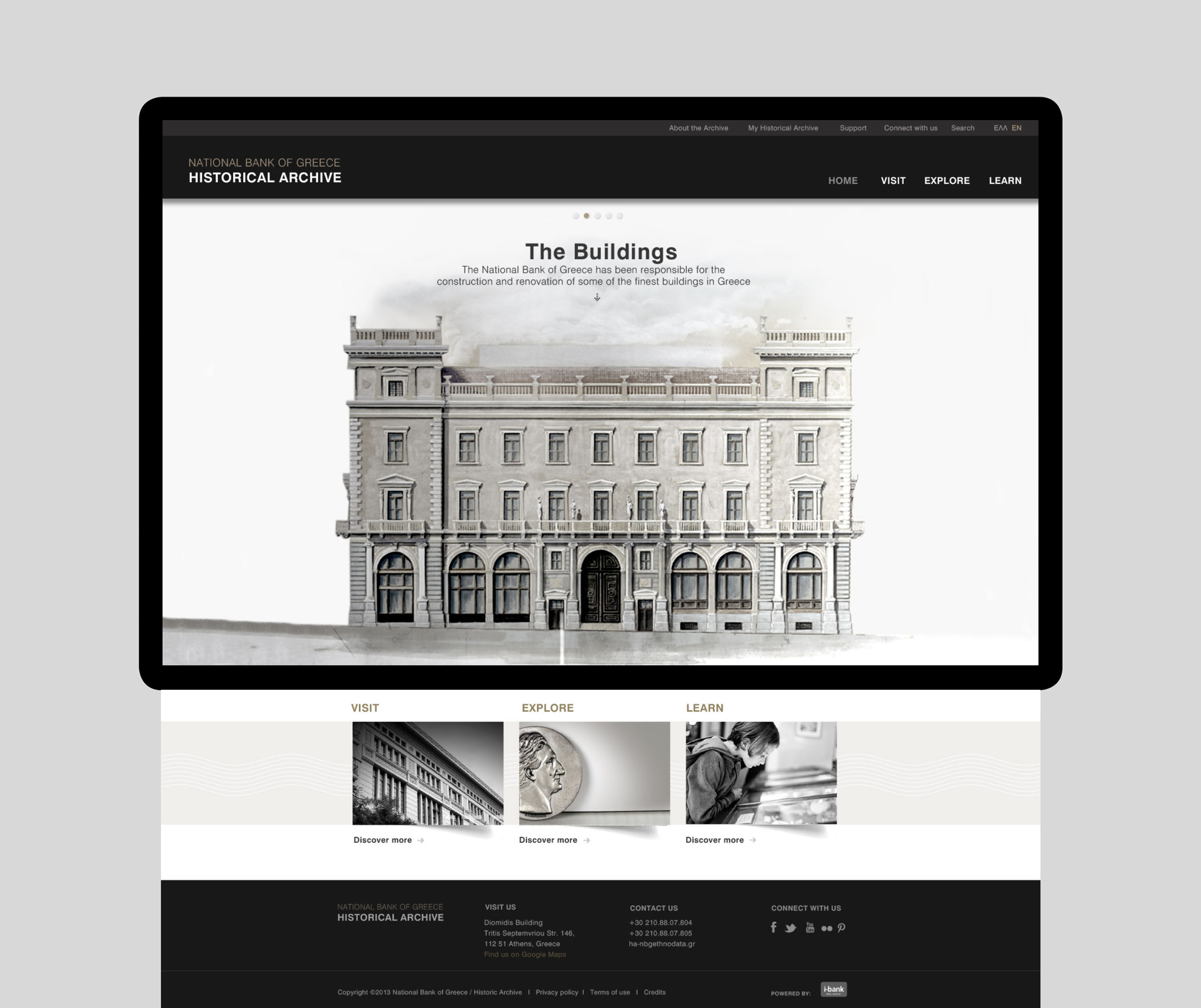 Dimitra Chrona National Bank of Greece Archive schema design nbg national bank of greece archives website digital 1