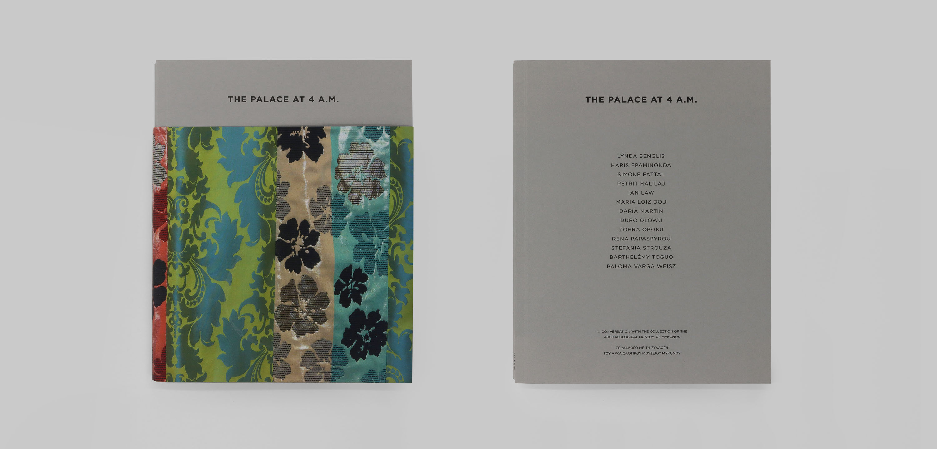 Dimitra Chrona The Palace at 4 A.M. Catalogue schema design NEON the palace at 4 am mykonos archaeological museum exhibition catalogue 2