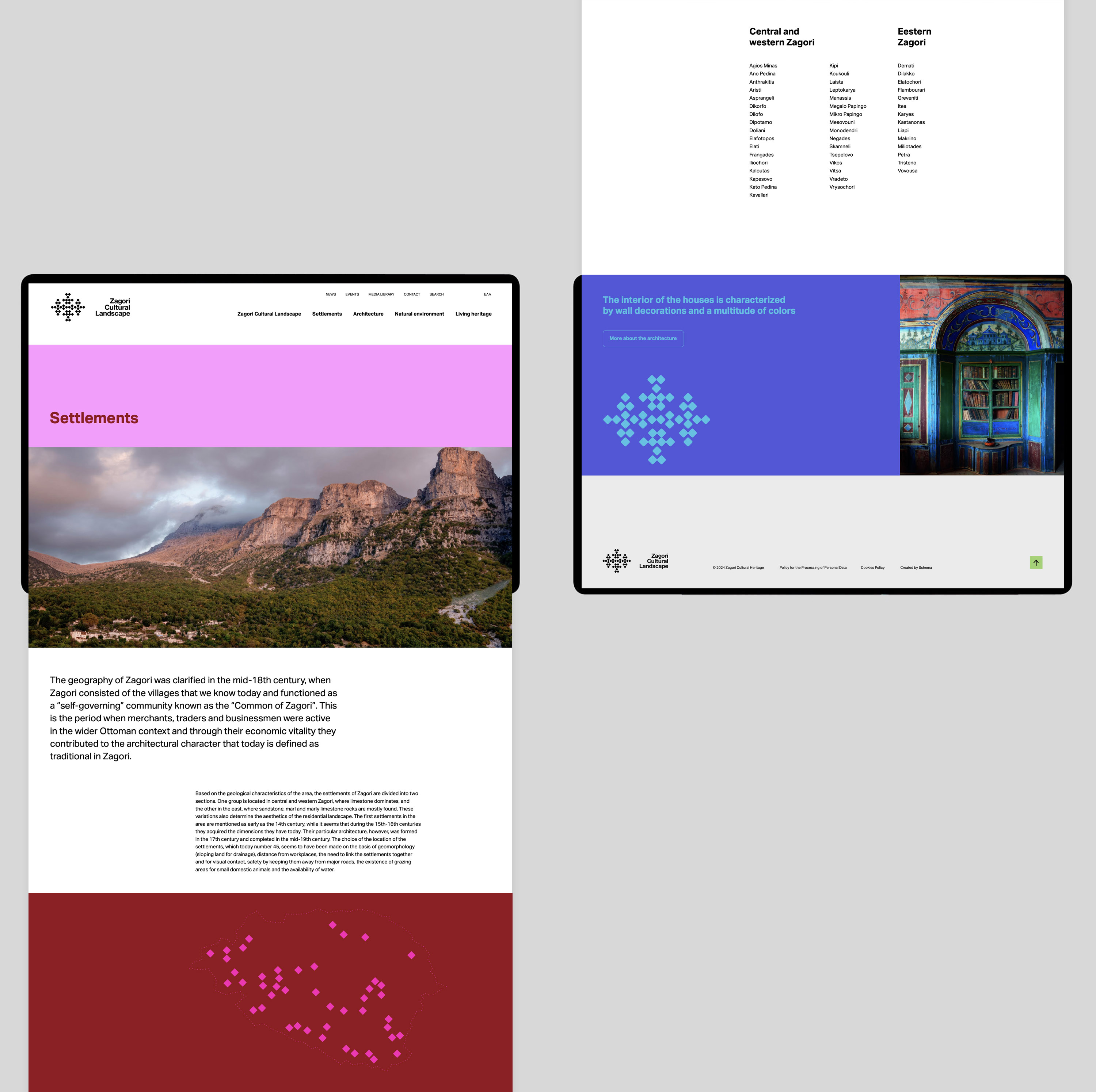 Dimitra Chrona Zagori Cultural Landscape schema design Zagori Cultural Landscape UNESCO Ministry Culture Branding Logotype 9